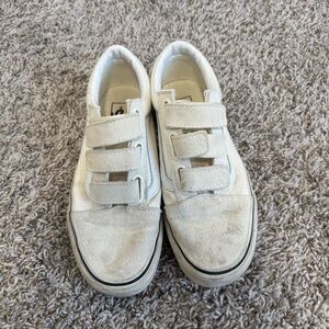Vans Beige Velcro Womens 8.5 Men’s 7